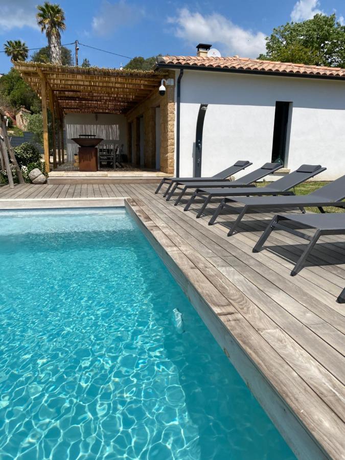 Villa De Charme Avec Piscine A Ajaccio Alata Bagian luar foto